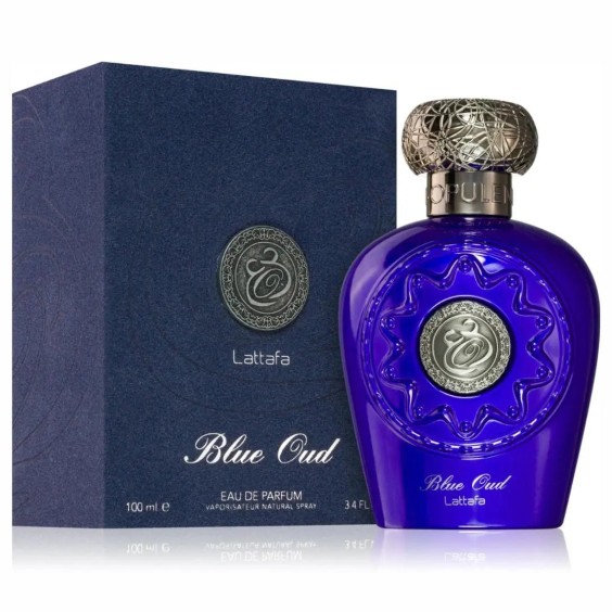 Lattafa Blue Oud Eau De Parfum 100ml Men Fragrance Lattafa Blue Oud Eau De Parfum 100ml Men Fragrance